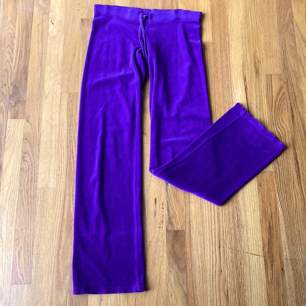 Juicy Couture purple velour tracksuit pants